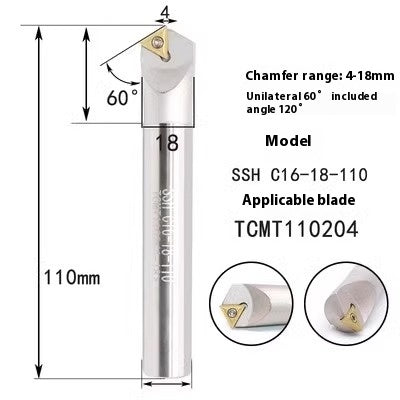 6039 Machining center 15 20 25 30 35 40 45 50 55 60 65 70 75 degree chamfering toolholder TCMT Shandong Denso Pricision Tools Co.,Ltd.